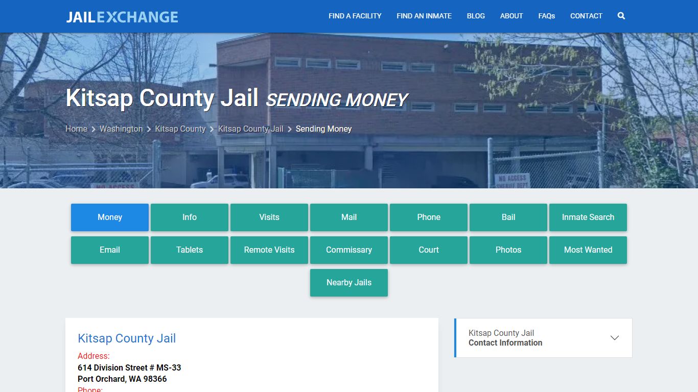 Send Money to Inmate - Kitsap County Jail, WA - Jail Exchange